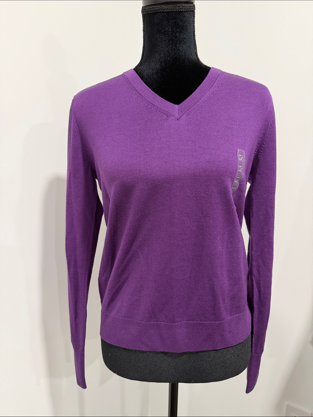 Uniqlo Purple V-Neck Women's Sweater